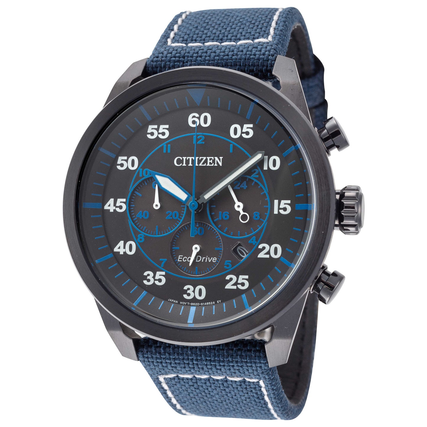 Front view of Citizen Avion Men's Solar Watch CA4215-39E