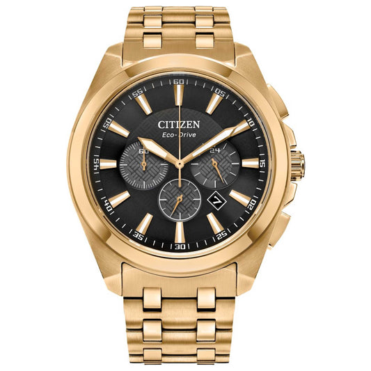 Front view of Citizen Peyten Men's Solar Powered Quartz Eco-Drive Watch CA4512-50E