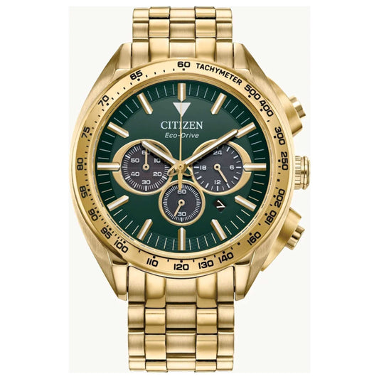 Front view of Citizen Carson Men's Solar Powered Quartz Eco-Drive Watch CA4542-59X