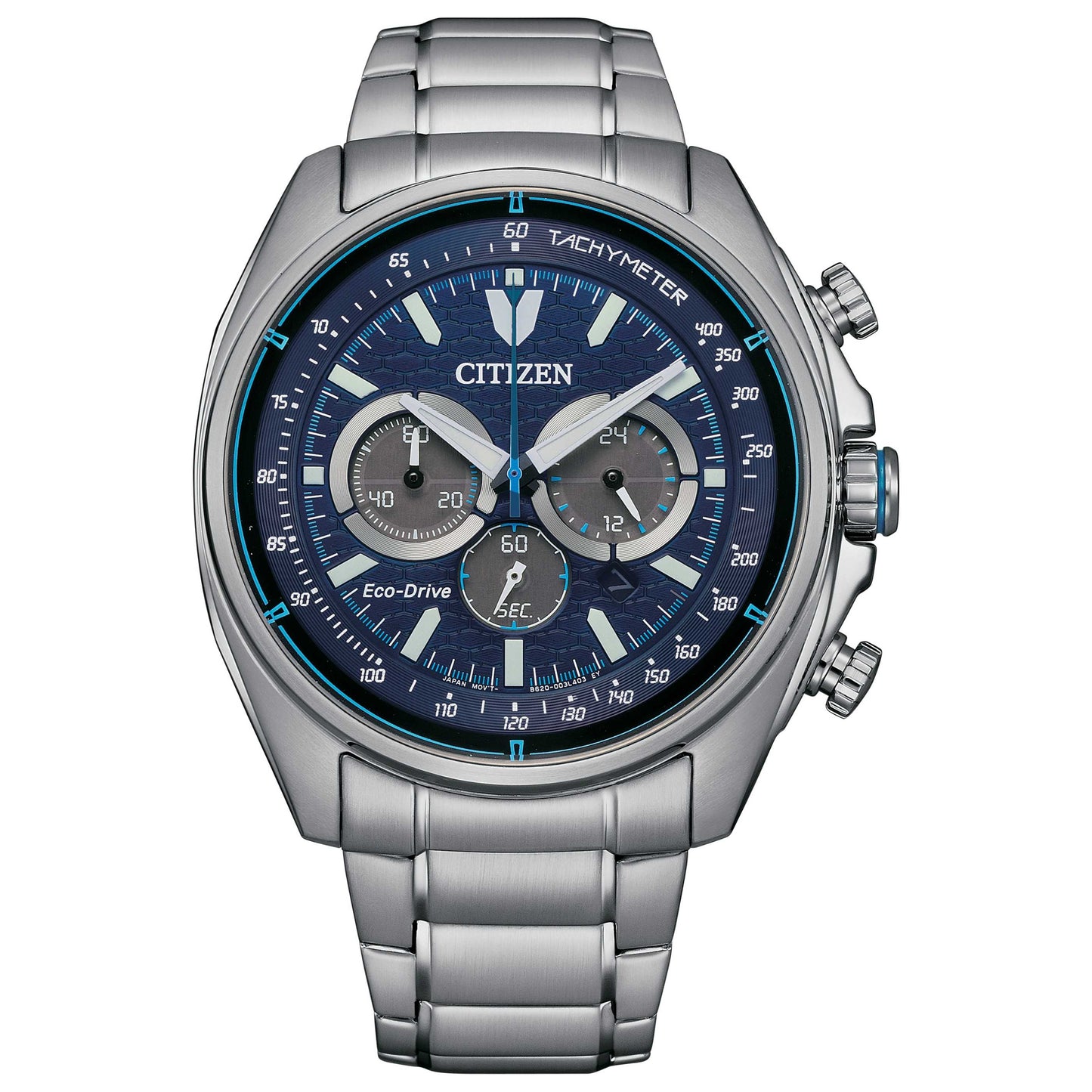 Front view of Citizen Classic Men's Solar Powered Quartz Eco-Drive Watch CA4560-81L
