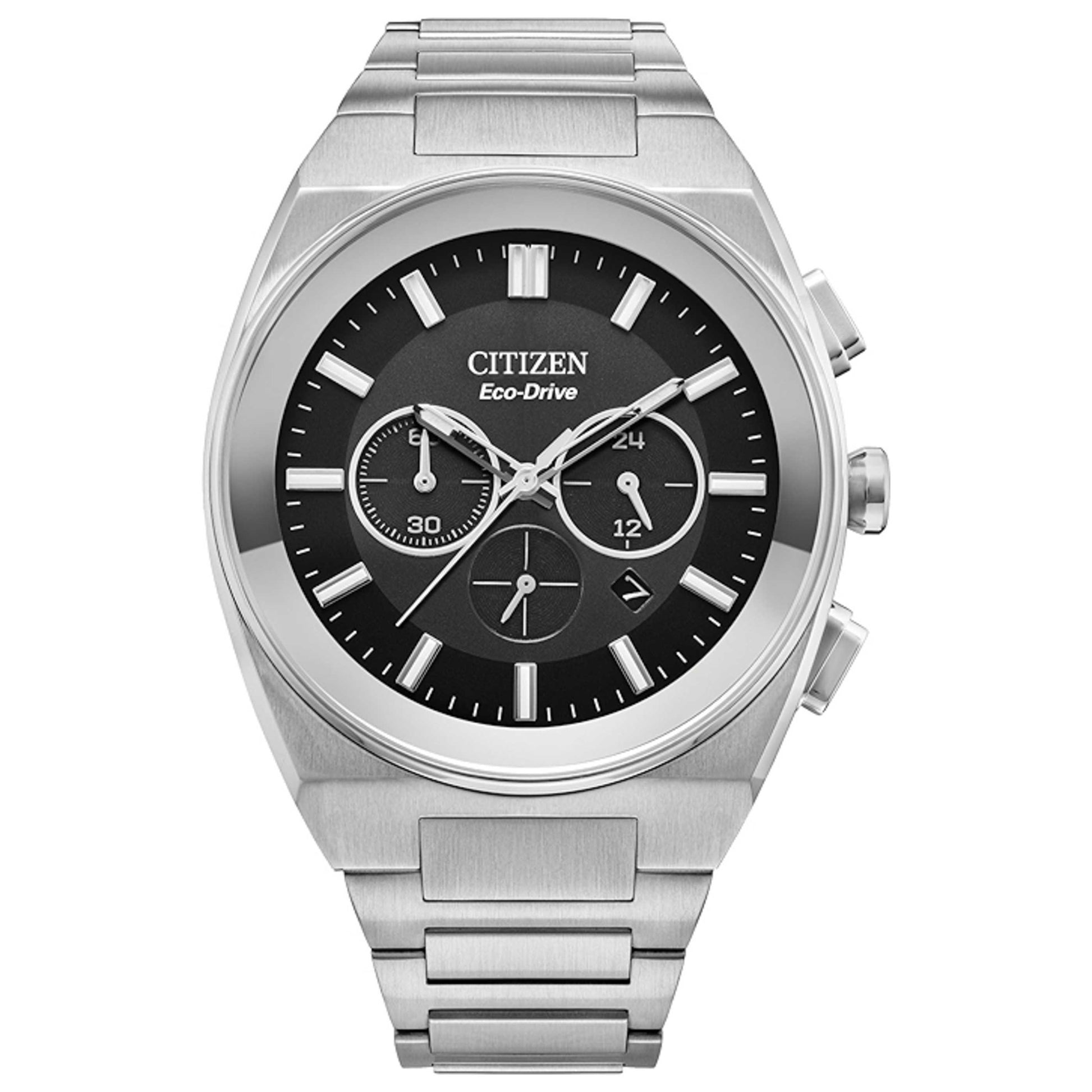 Front view of Citizen Axiom SC Men's Solar Powered Quartz Eco-Drive Watch CA4580-50E