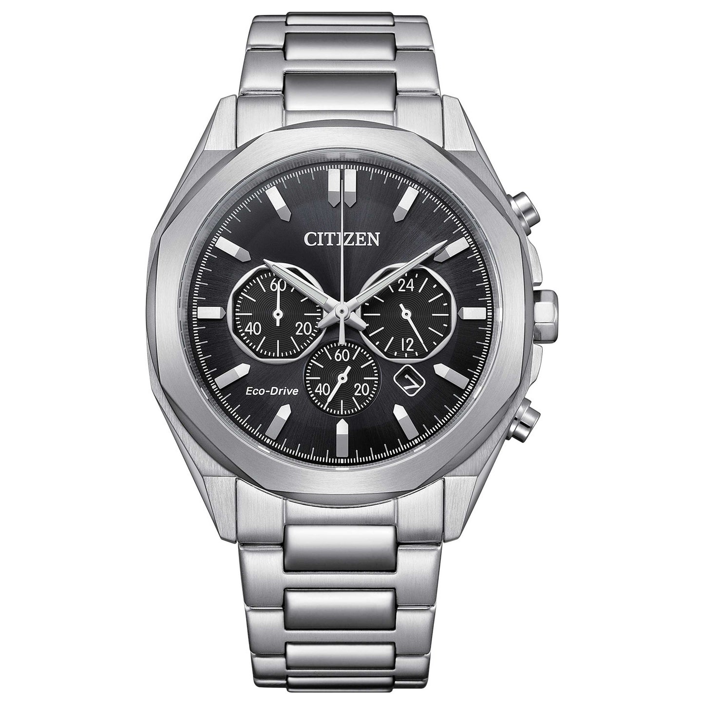 Front view of Citizen Classic Men's Solar Powered Quartz Eco-Drive Watch CA4590-81E