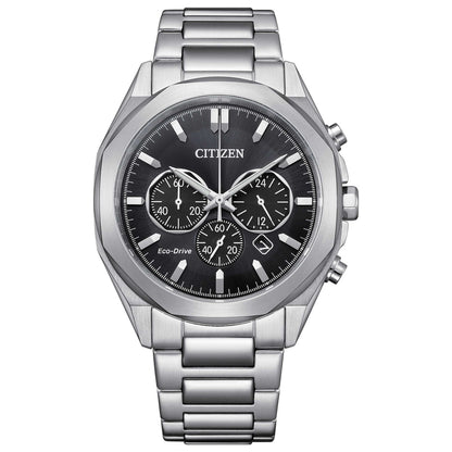 Front view of Citizen Classic Men's Solar Powered Quartz Eco-Drive Watch CA4590-81E
