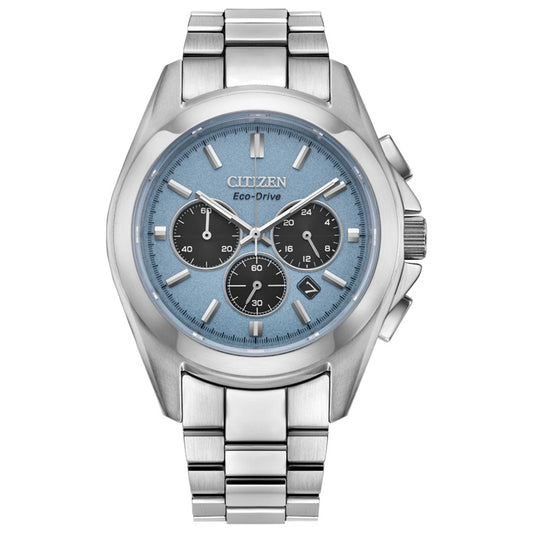 Front view of Citizen Sport Men's Solar Powered Quartz Eco-Drive Watch CA4680-55L
