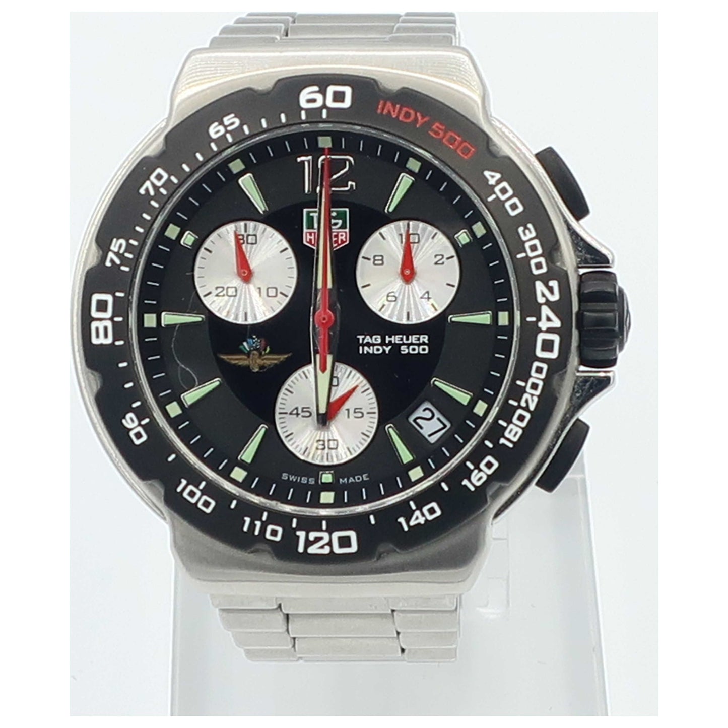 Front view of Tag Heuer Formula 1 Men's Swiss Quartz (Battery-Powered) Watch CAC111A-BA0850-PO