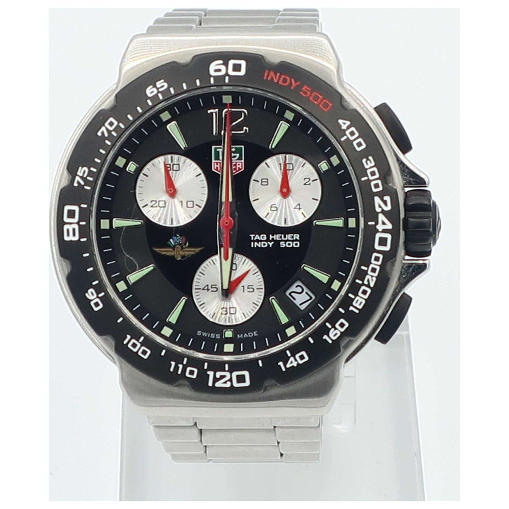 Front view of Tag Heuer Formula 1 Men's Swiss Quartz (Battery-Powered) Watch CAC111A-BA0850-PO