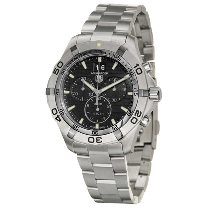 Front view of Tag Heuer Aquaracer Men's Swiss Quartz (Battery-Powered) Watch CAF101E-BA0821