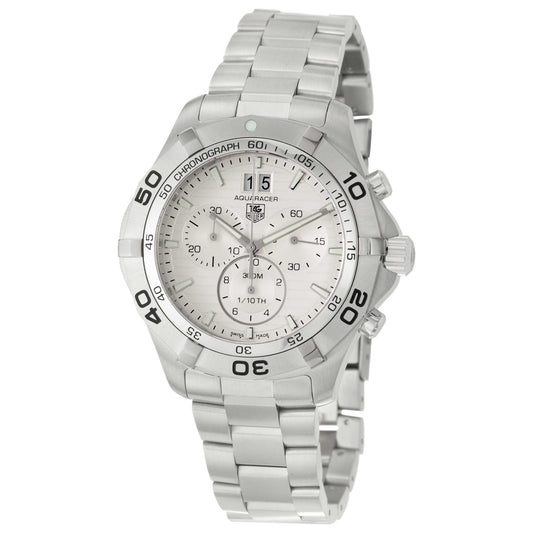 Front view of Tag Heuer Aquaracer Men's Swiss Quartz (Battery-Powered) Watch CAF101F-BA0821