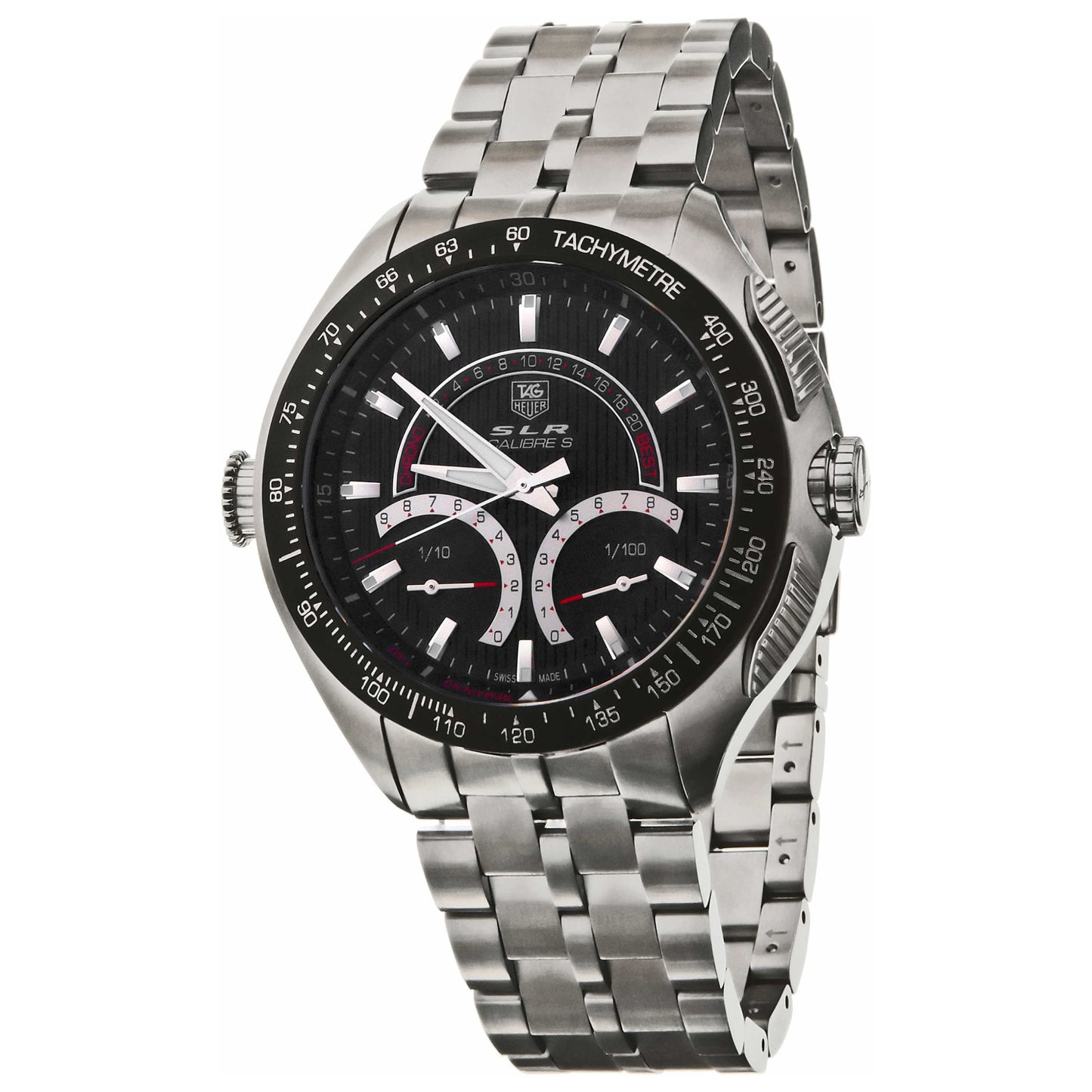 Front view of Tag Heuer SLR Men's Swiss Quartz (Battery-Powered) Watch CAG7010-BA0254