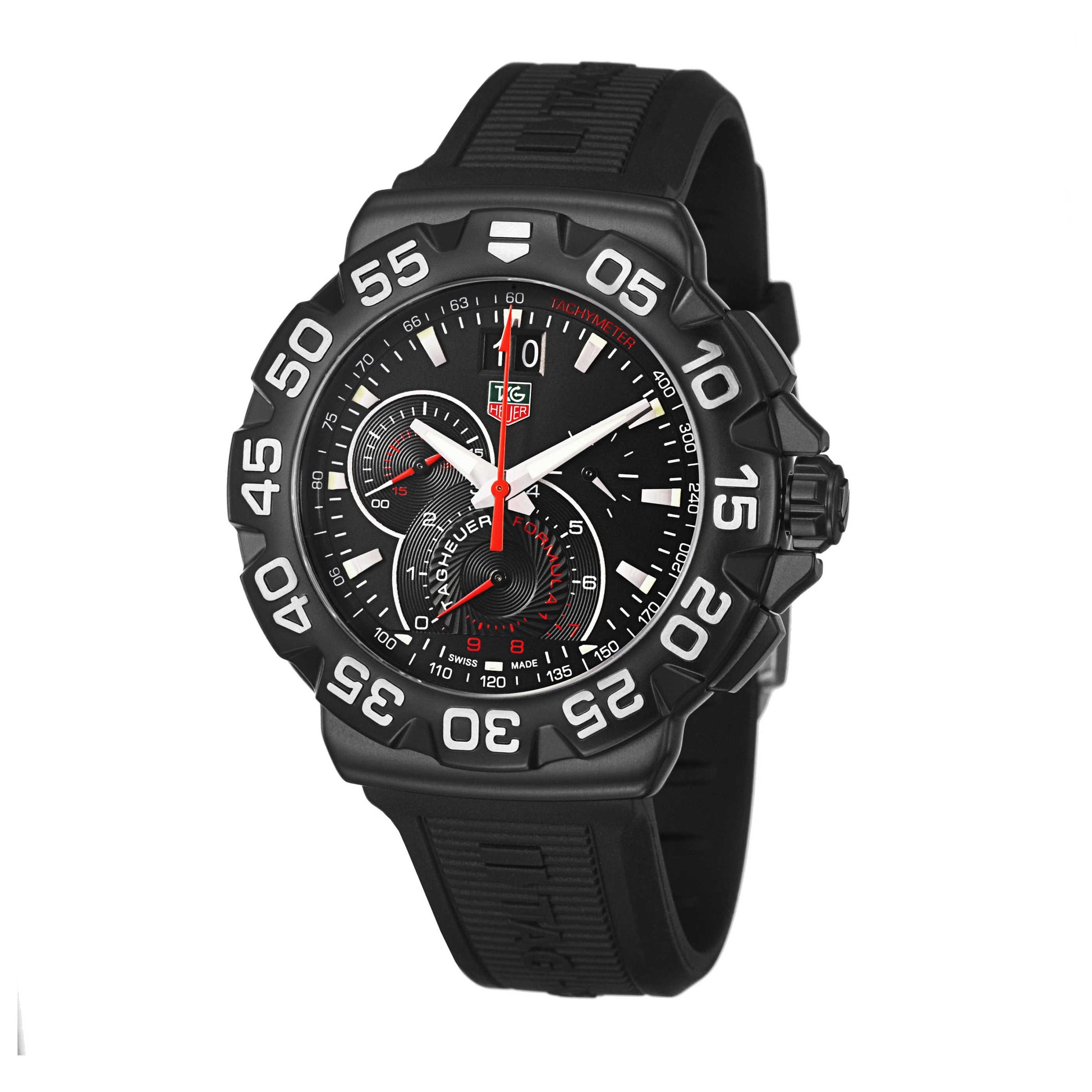 Front view of Tag Heuer Formula 1 Men's Swiss Quartz (Battery-Powered) Watch CAH1012-BT0717