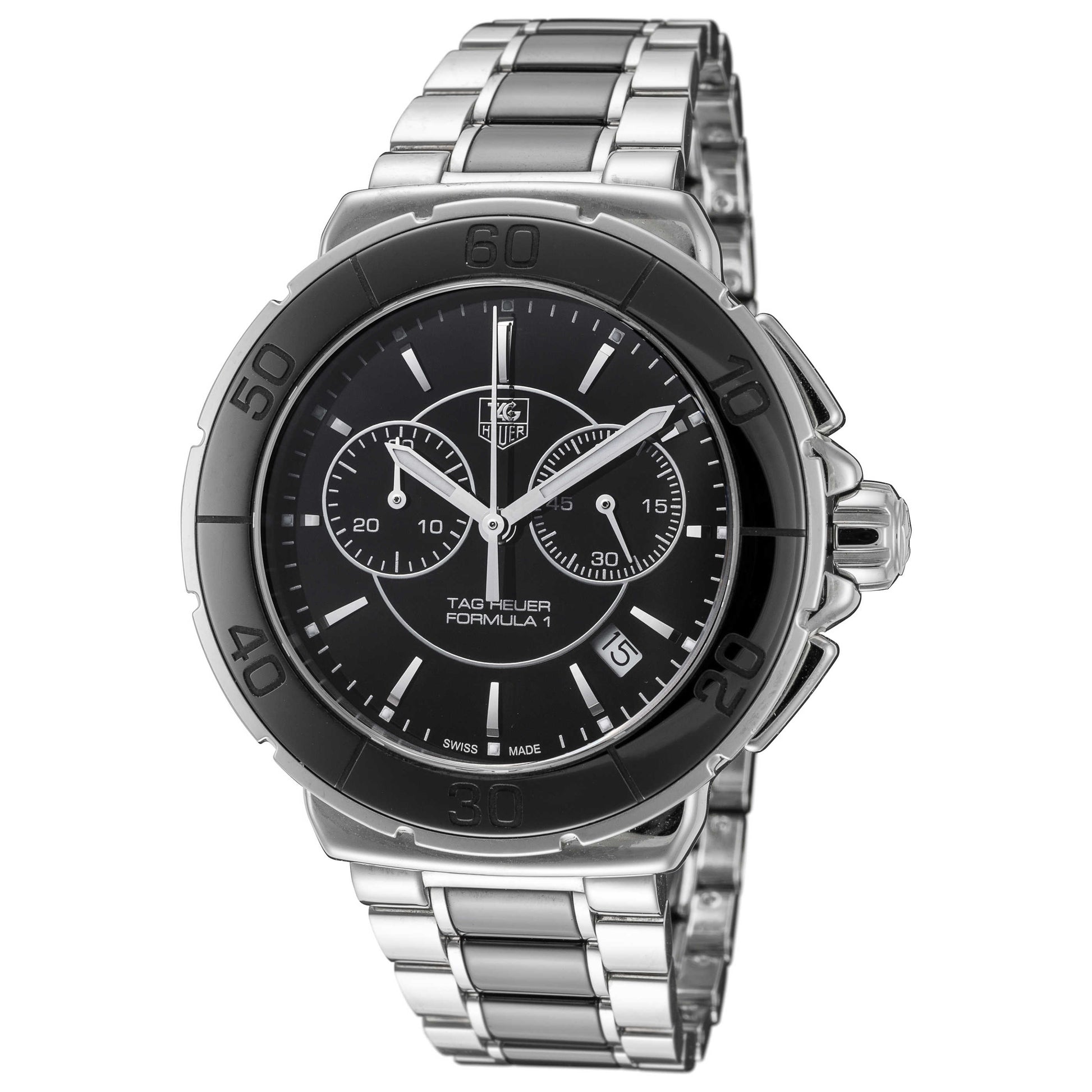 Front view of Tag Heuer Formula 1 Men's Swiss Quartz (Battery-Powered) Watch CAH1210-BA0862