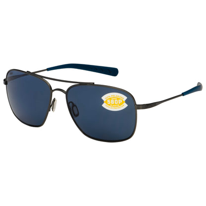 Front view of Costa del Mar Canaveral Unisex Sunglasses CAN-185-OGP