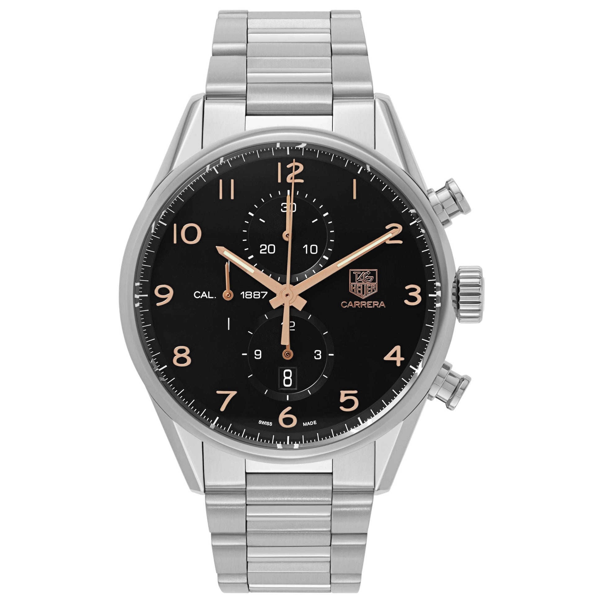 Front view of Tag Heuer Carrera Men's Automatic Watch CAR2014-BA0799