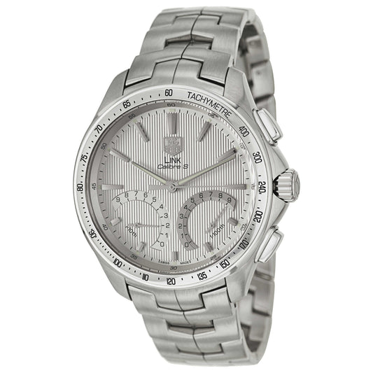 Front view of Tag Heuer Link Men's Swiss Electro-Mechanical Quartz Watch CAT7011-BA0952