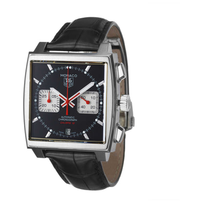 Front view of Tag Heuer Monaco Men's Watch CAW2114-FC6177