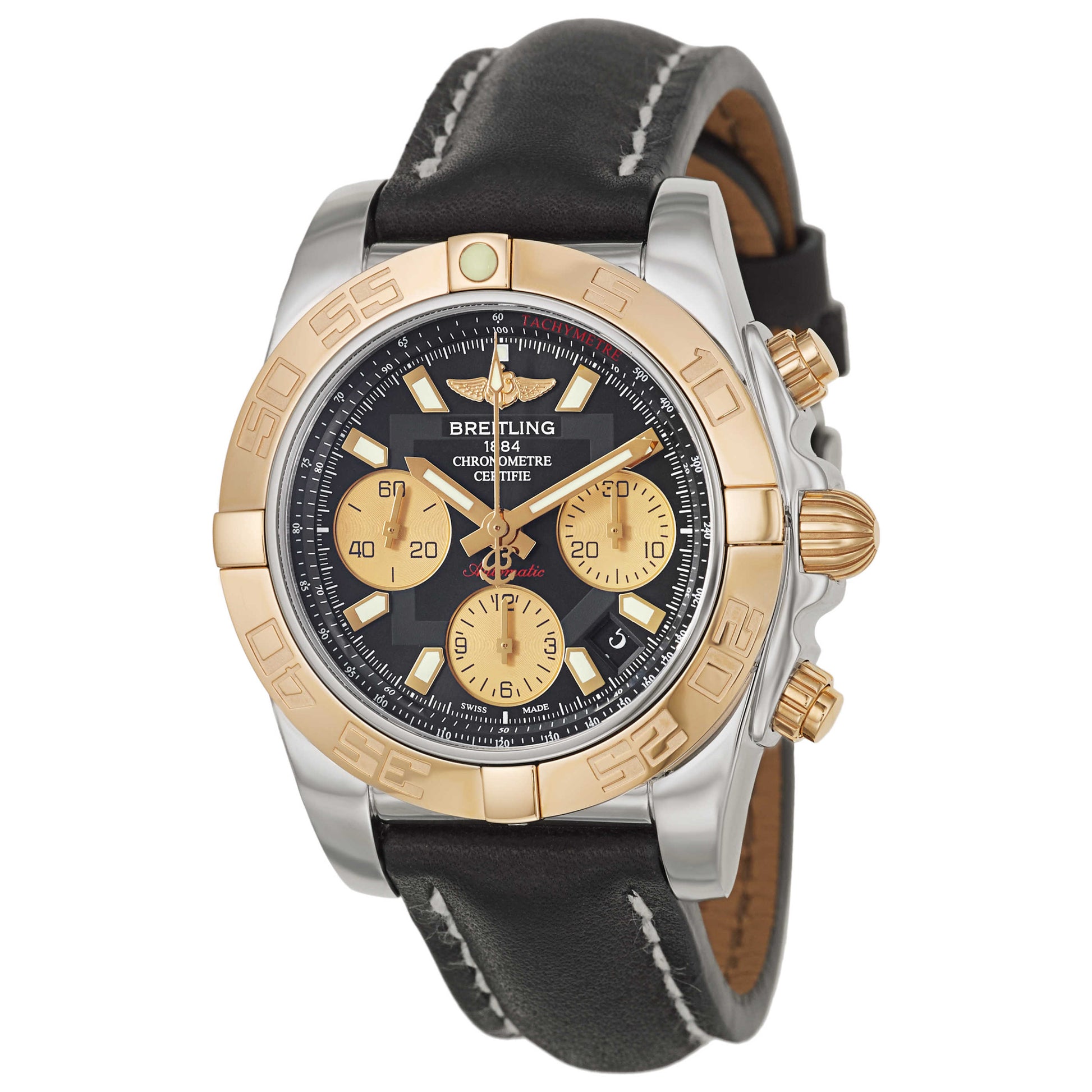 Front view of Breitling Chronomat Men's Automatic Watch CB014012-BA53-428X