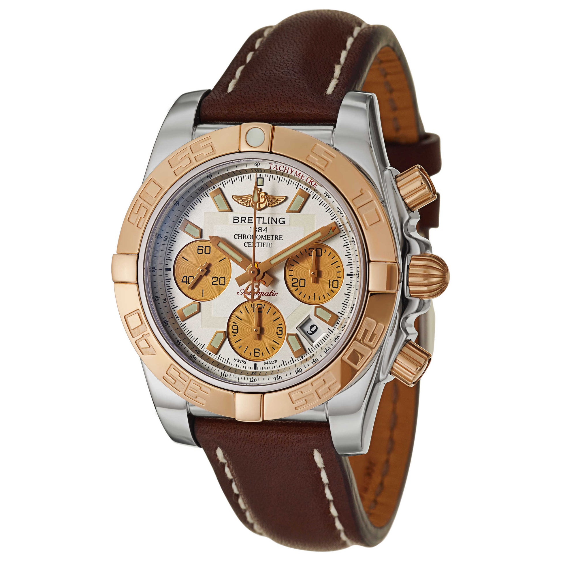Front view of Breitling Chronomat Men's Automatic Watch CB014012-G713-431X