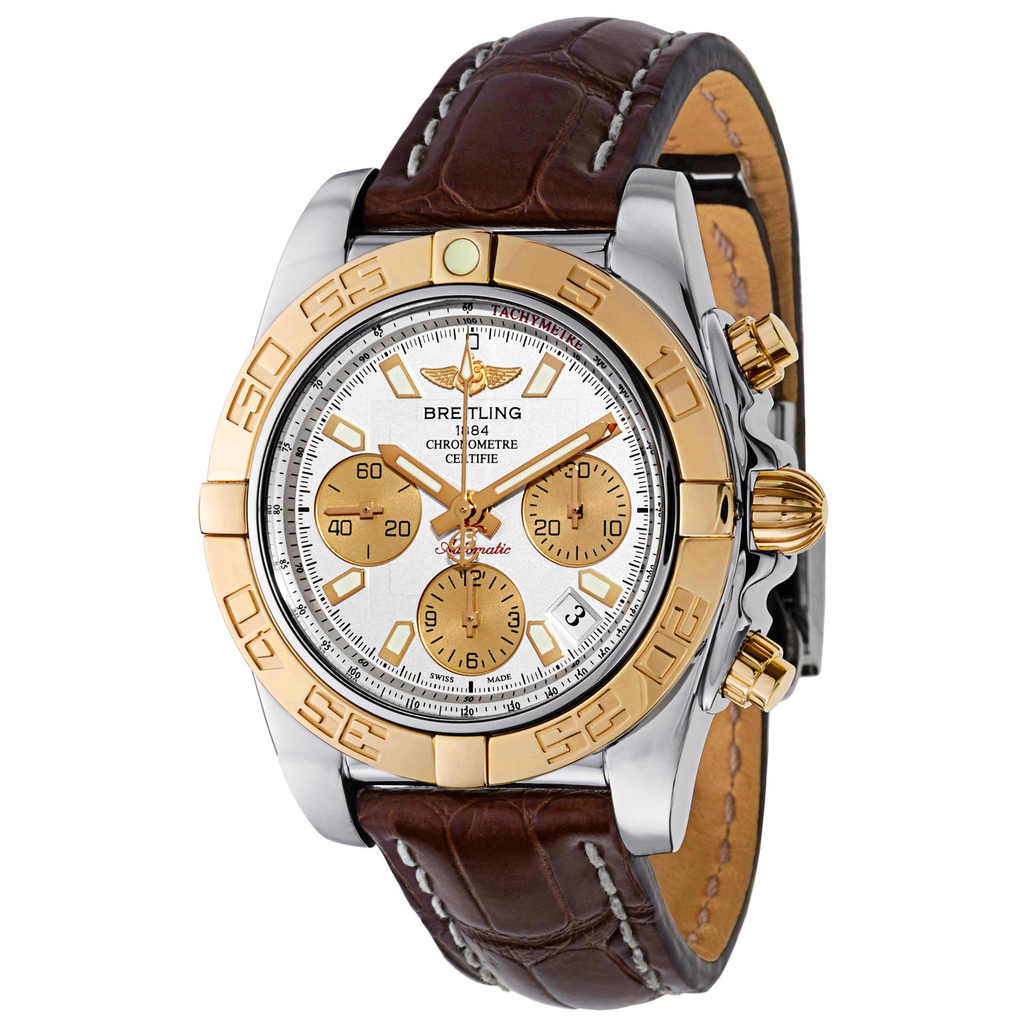Front view of Breitling Chronomat Men's Automatic Watch CB014012-G713-725P