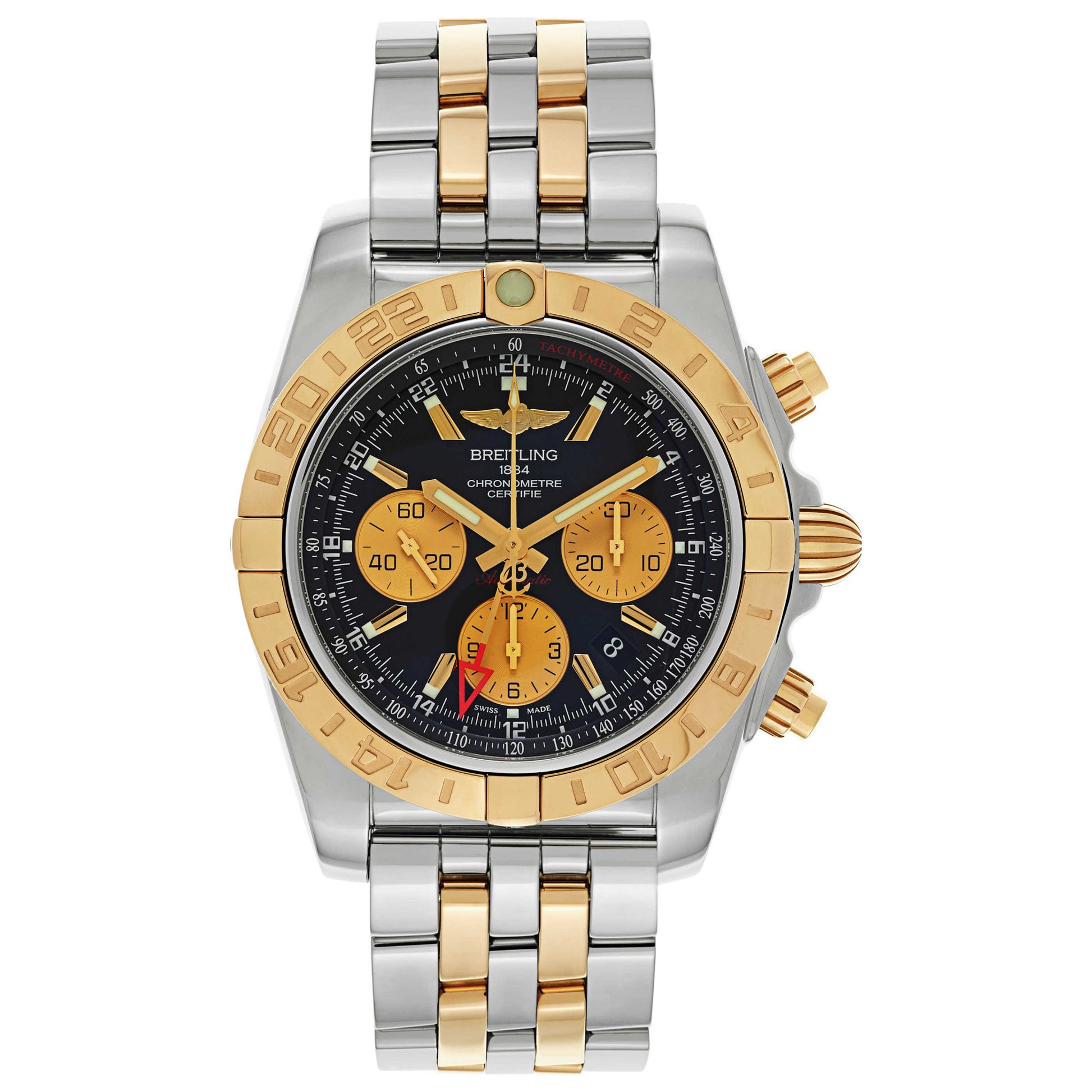 Front view of Breitling Chronomat Men's Automatic Watch CB042012-BB86-375C