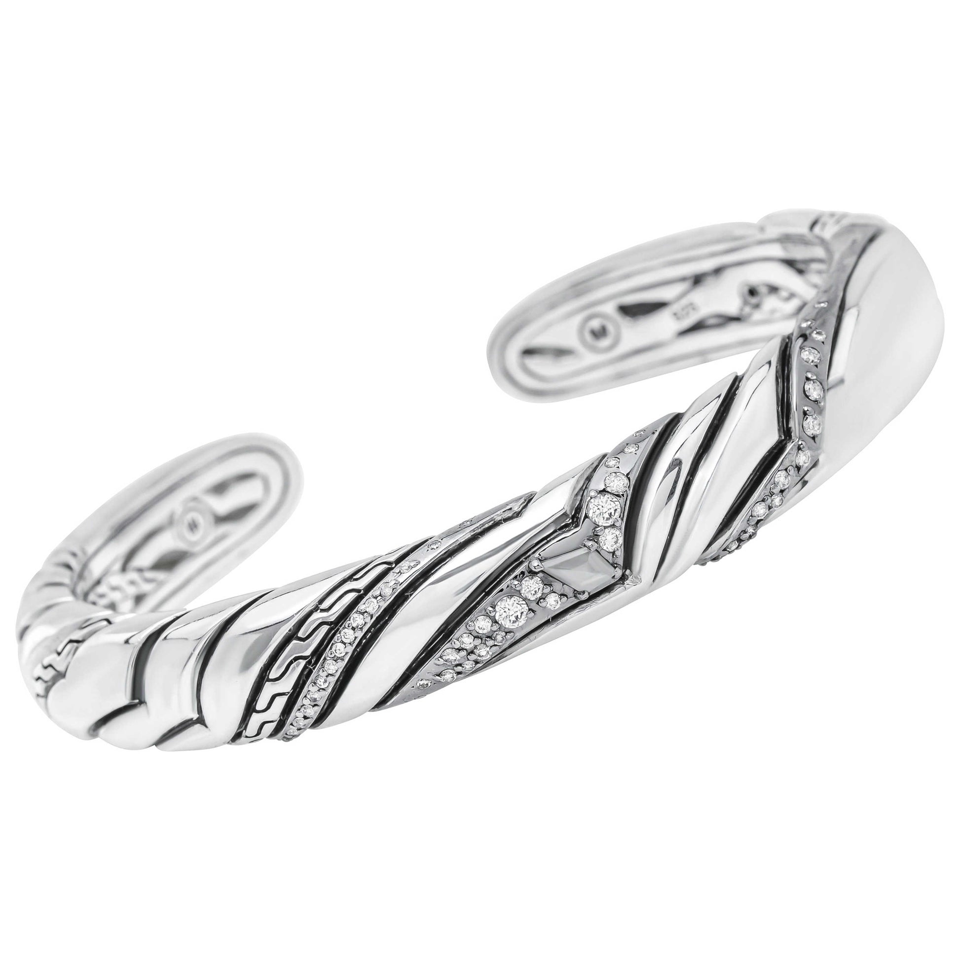 Front view of John Hardy Elegant Women's Bracelet CBP440262MDIXM