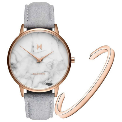 Front view of MVMT Boulevard Women's Quartz Watch CBX-MBLRG
