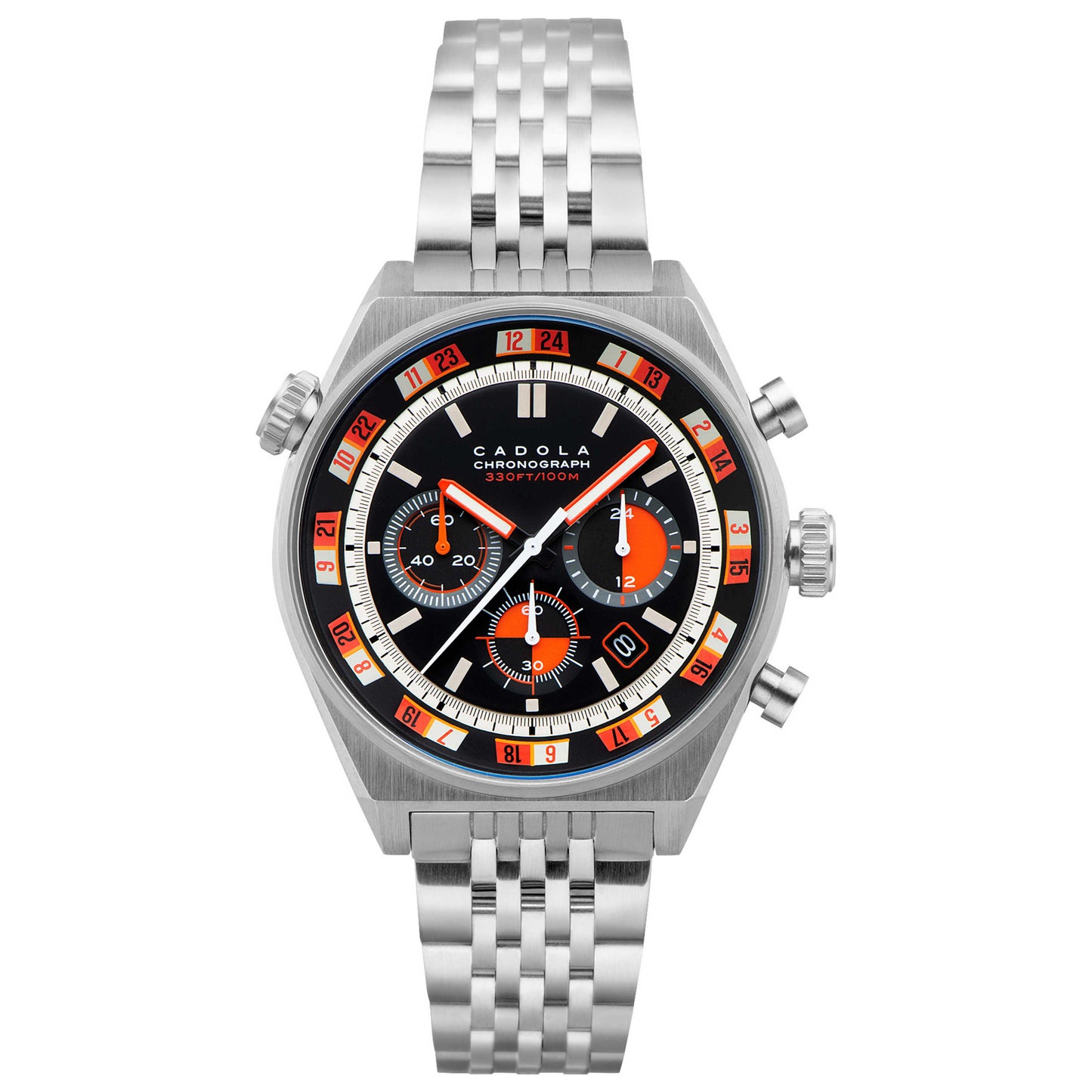 Front view of Cadola Intercontinental Men's Quartz Watch CD-1027-11