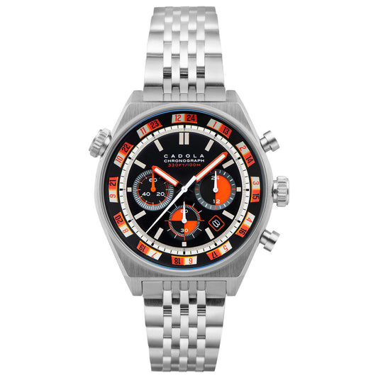 Front view of Cadola Intercontinental Men's Quartz Watch CD-1027-11