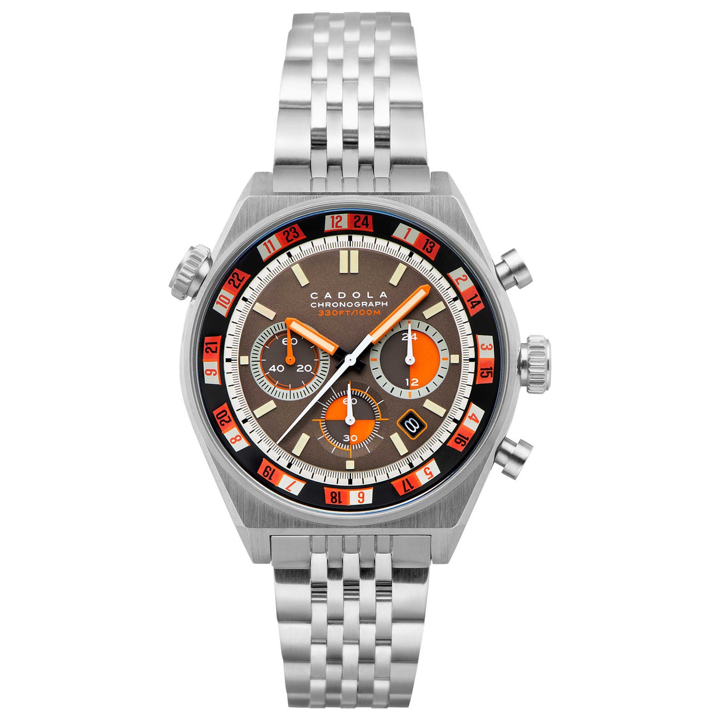 Front view of Cadola Intercontinental Men's Quartz Watch CD-1027-33