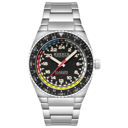 Front view of Cadola Dog Leg Men's Automatic Watch CD-1030-11