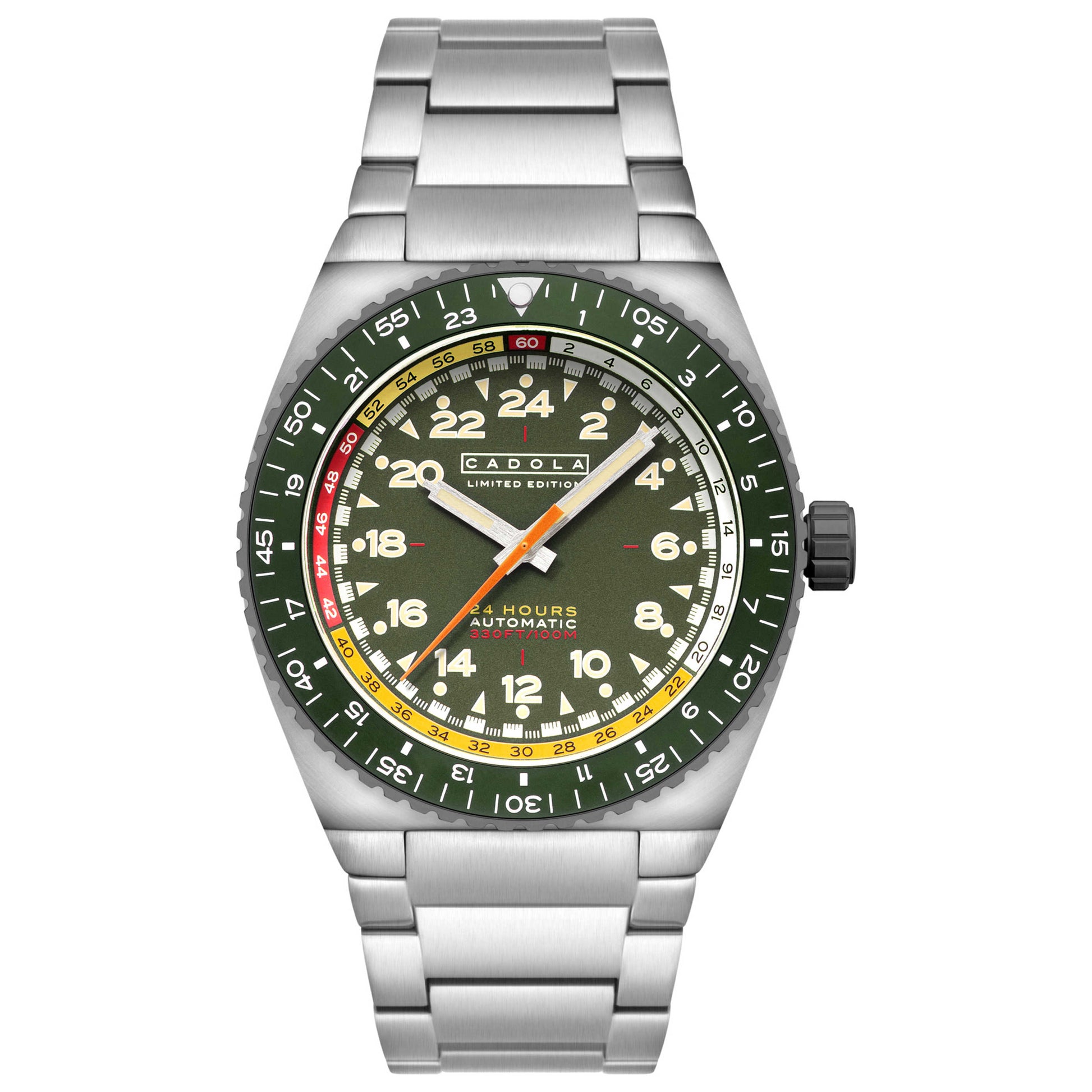 Front view of Cadola Dog Leg Men's Automatic Watch CD-1030-22