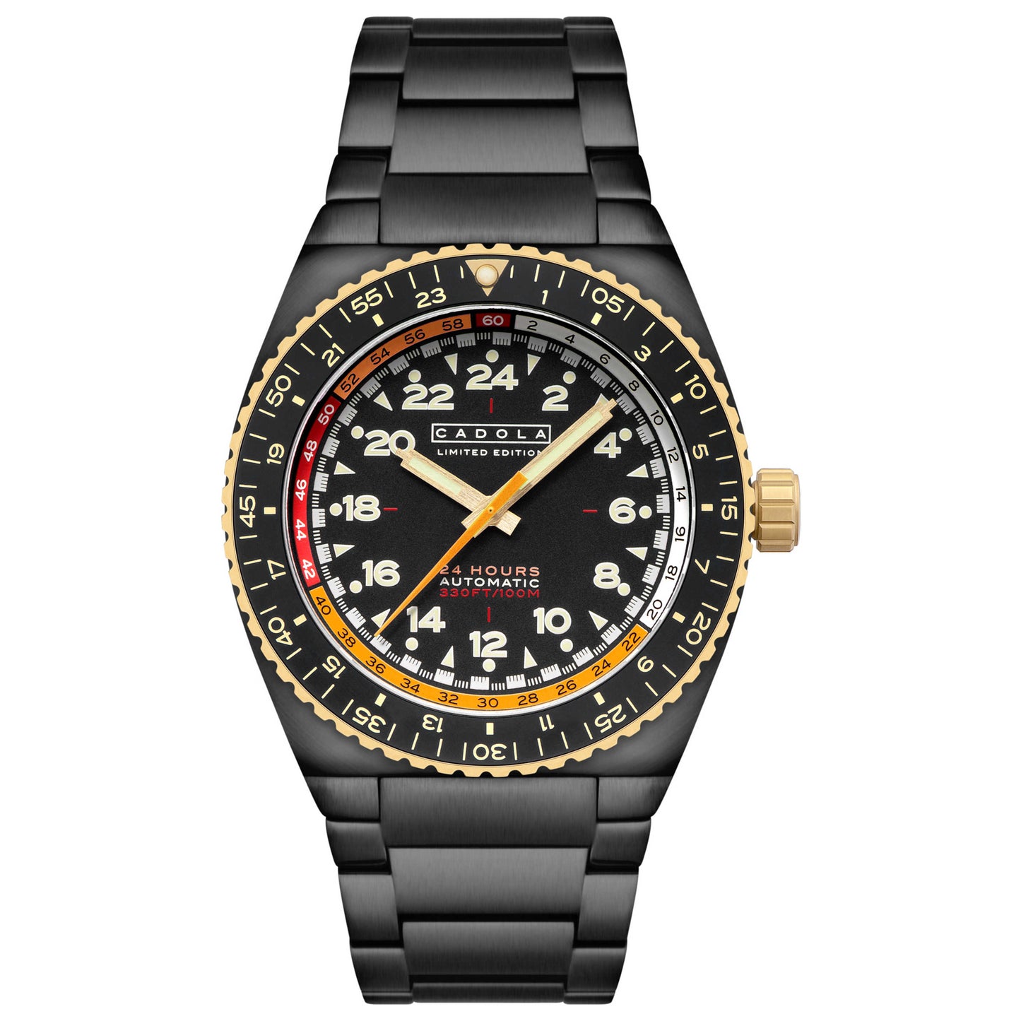 Front view of Cadola Dog Leg Men's Automatic Watch CD-1030-55