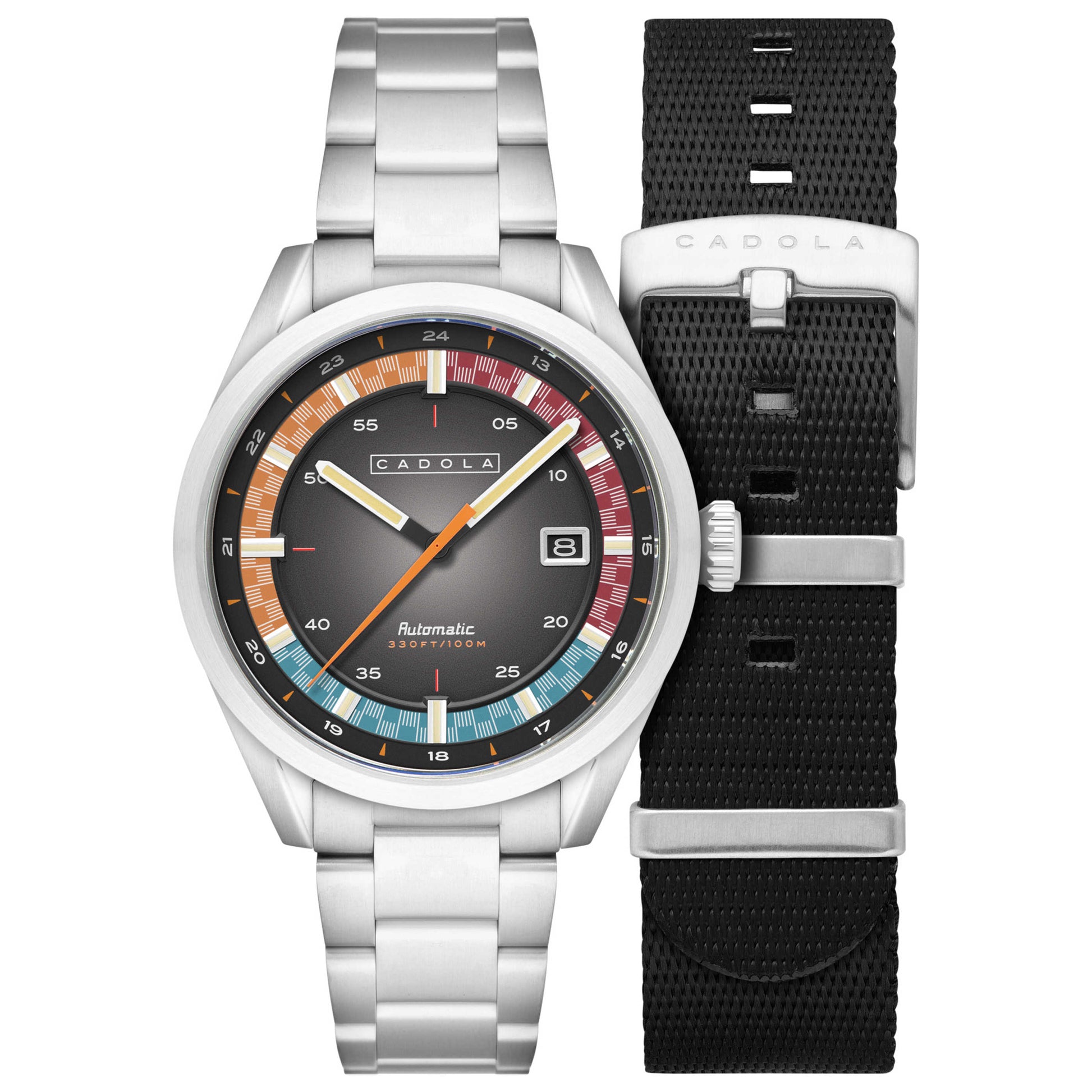 Front view of Cadola Paddock Men's Automatic Watch CD-1037-11