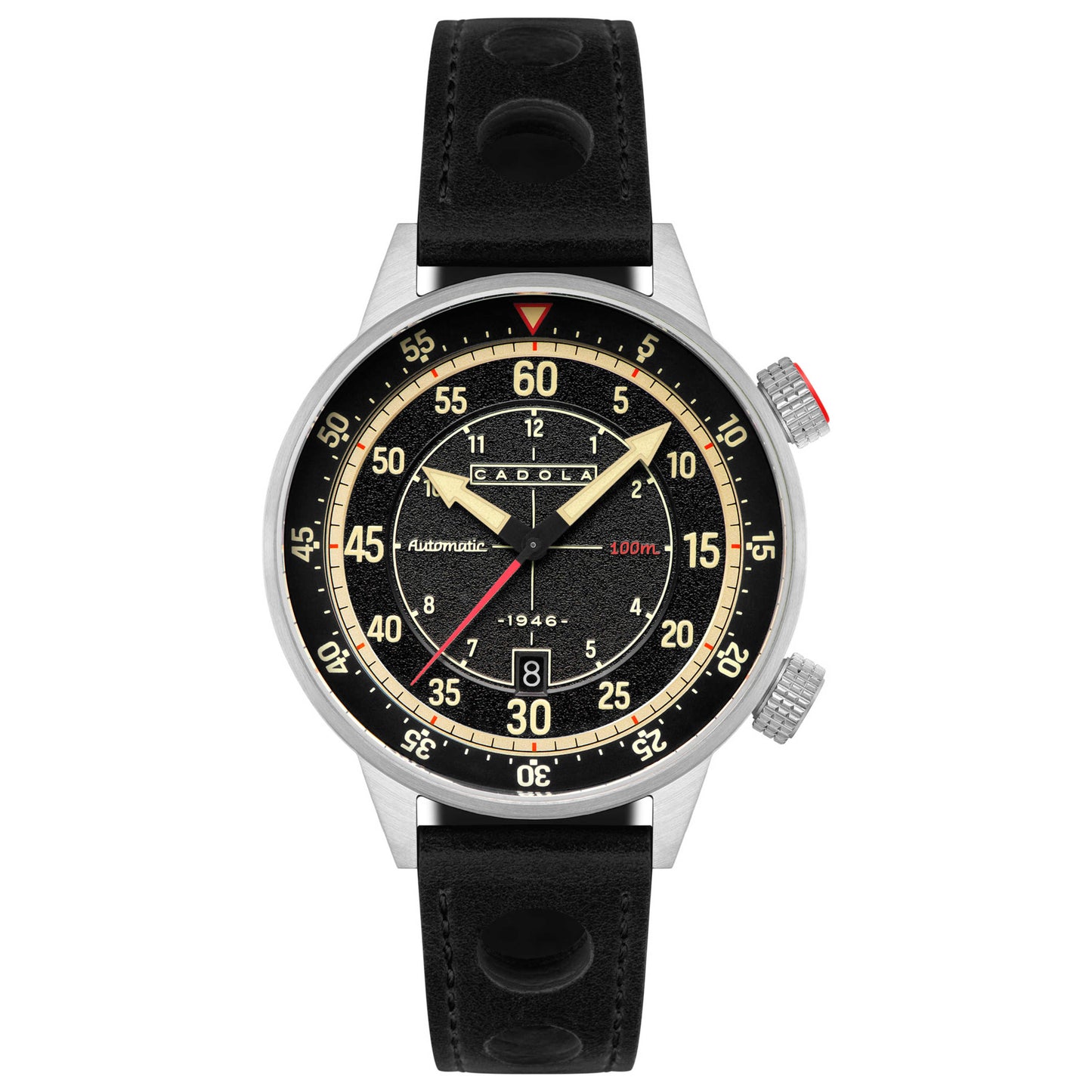 Front view of Cadola Rally Timer Men's Automatic Watch CD-1059-01