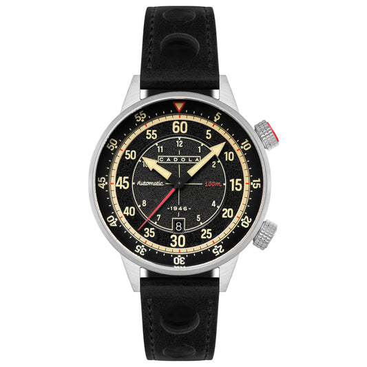 Front view of Cadola Rally Timer Men's Automatic Watch CD-1059-01