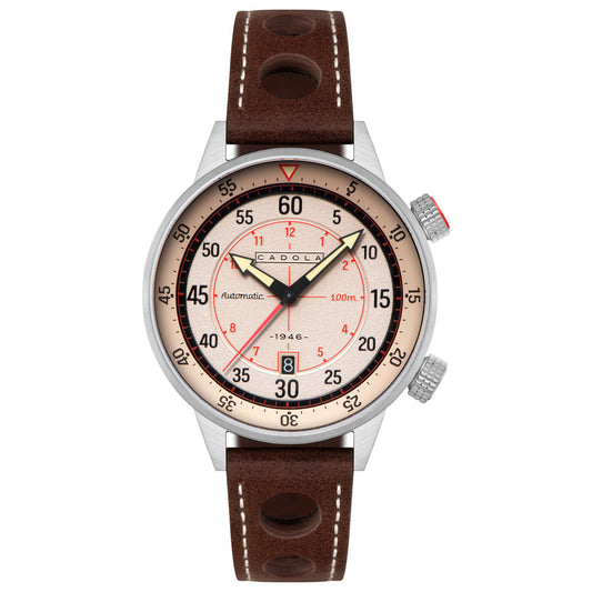 Front view of Cadola Rally Timer Men's Automatic Watch CD-1059-02