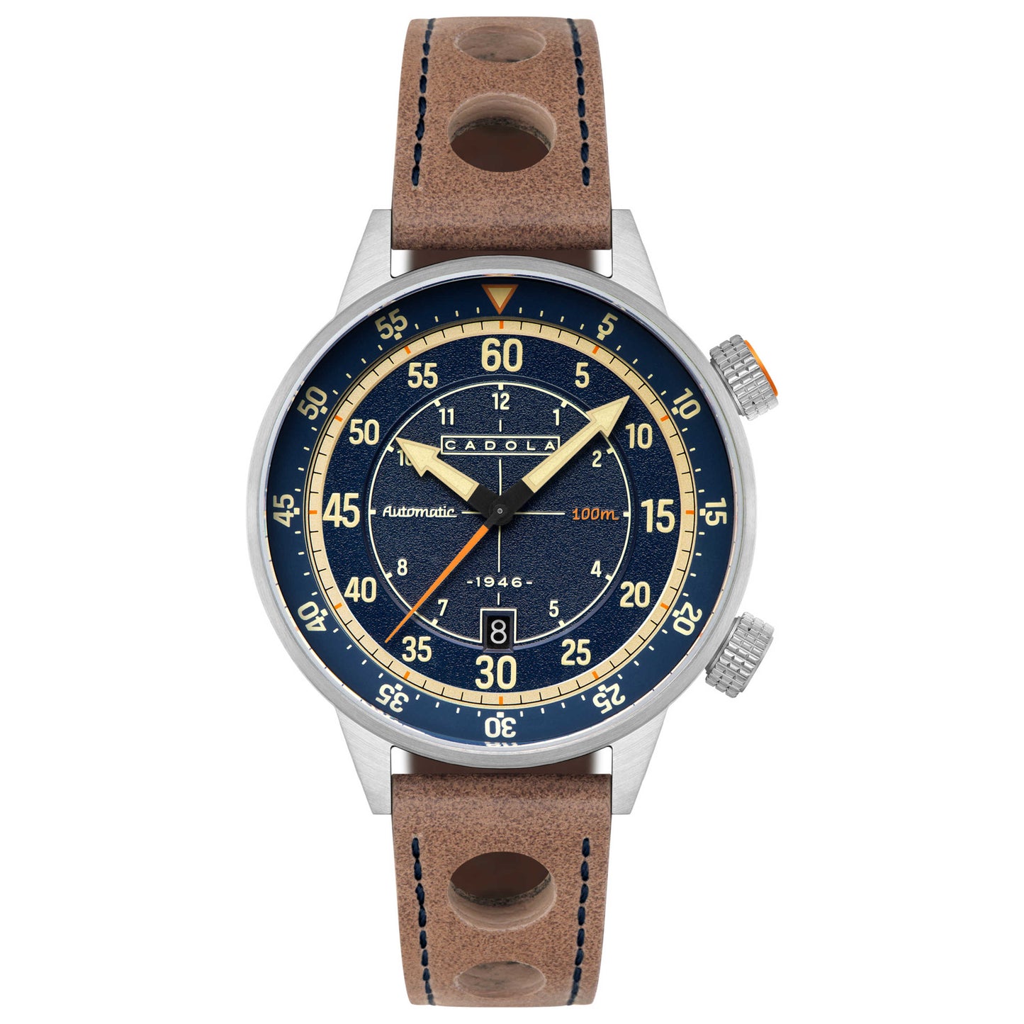 Front view of Cadola Rally Timer Men's Automatic Watch CD-1059-03