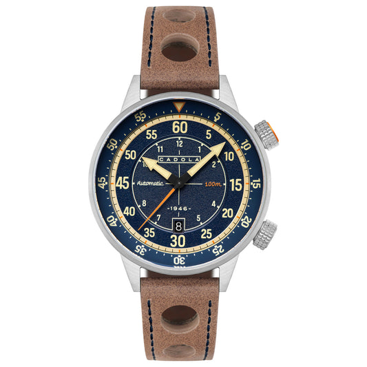 Front view of Cadola Rally Timer Men's Automatic Watch CD-1059-03