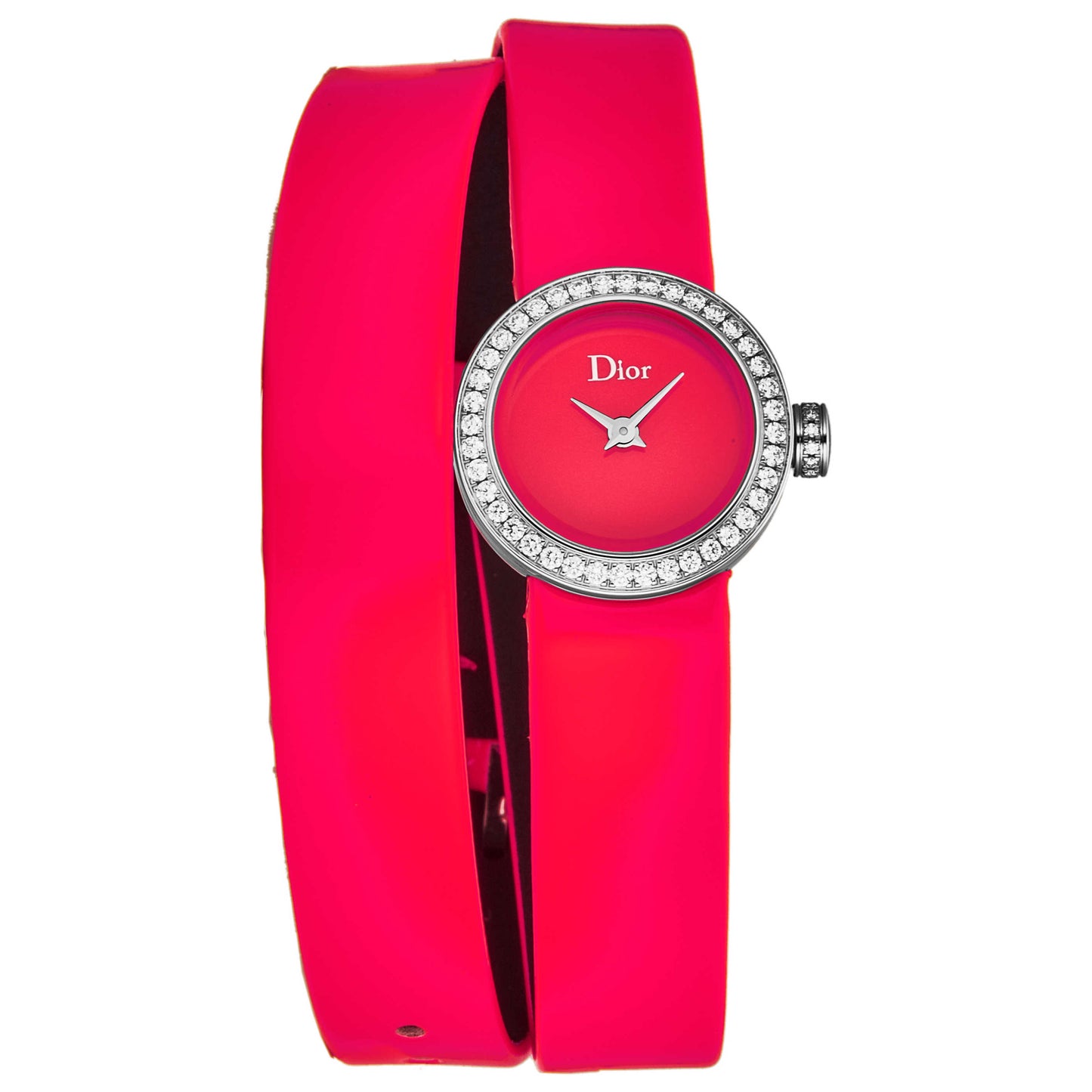 Front view of Christian Dior La D De Dior Women's Quartz Watch CD040110A021