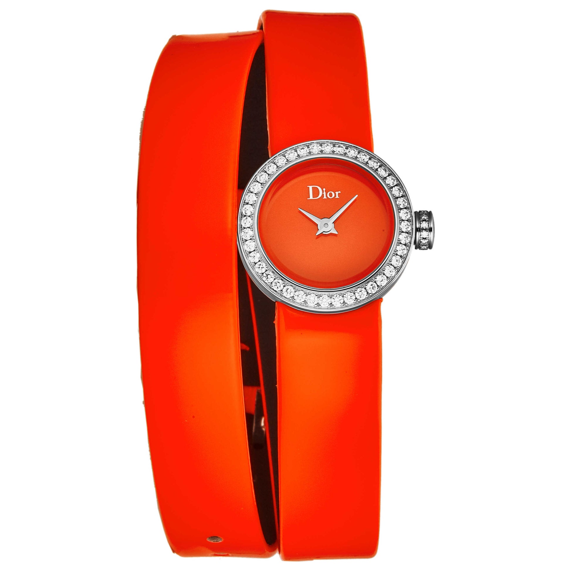 Front view of Christian Dior La D De Dior Women's Quartz Watch CD040110A022