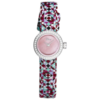 Front view of Christian Dior La D De Dior Women's Quartz Watch CD040110A026