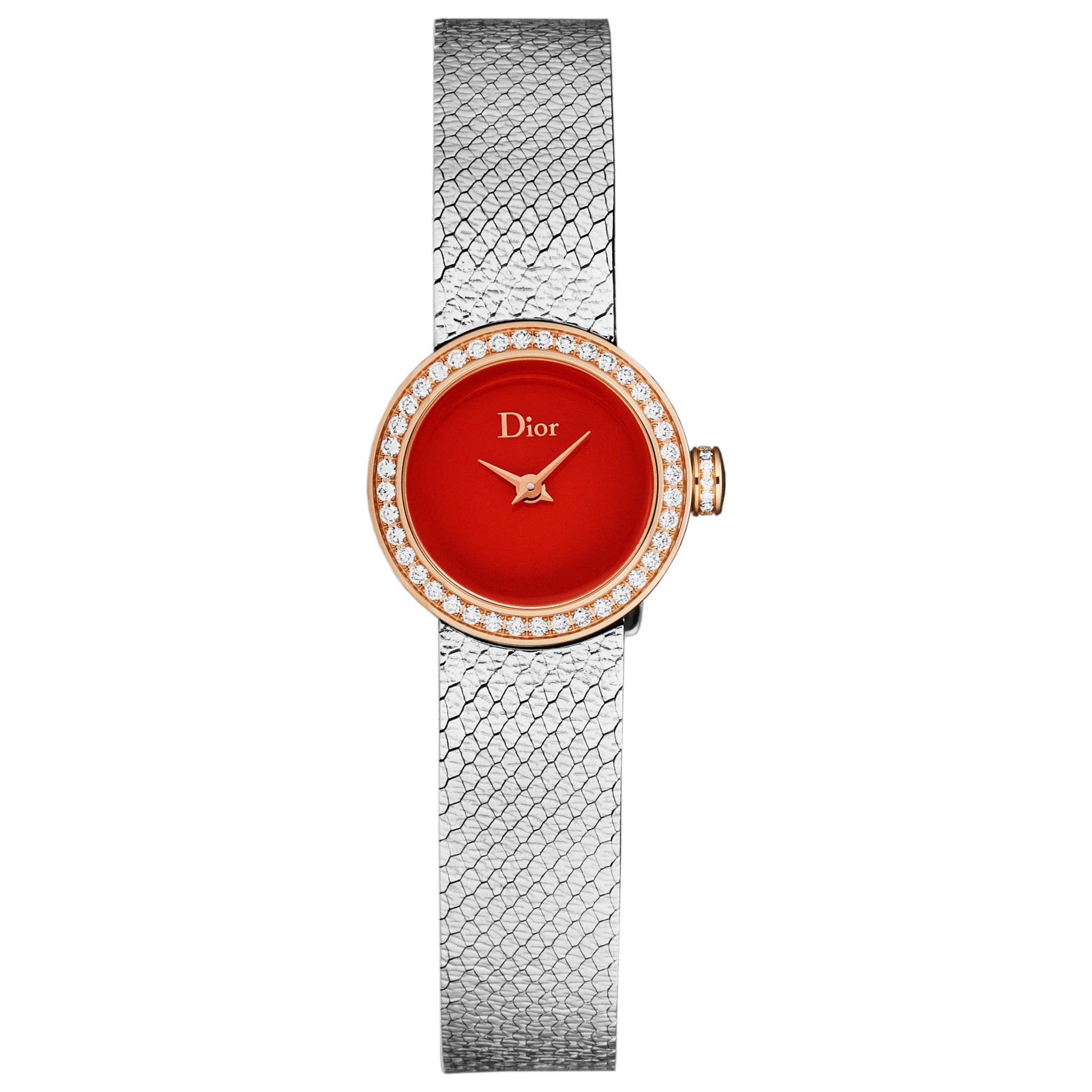 Front view of Christian Dior La D De Dior Mini Women's Quartz Watch CD04012X1001