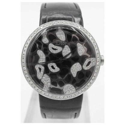 Front view of Christian Dior La D de Dior Women's Swiss Quartz (Battery-Powered) Watch CD042113A001-SD0