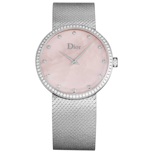 Front view of Christian Dior La D De Dior Women's Quartz Watch CD043115M002