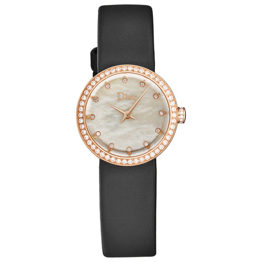 Front view of Christian Dior La D De Dior Women's Quartz Watch CD047170A001