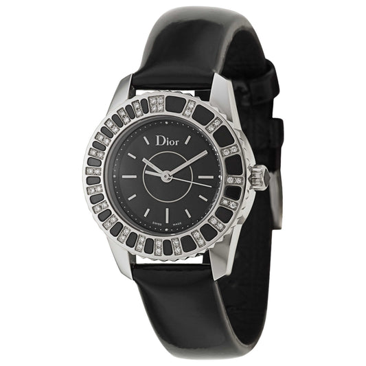 Front view of Christian Dior Christal Women's Swiss Quartz (Battery-Powered) Watch CD112116A001