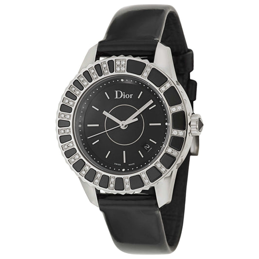 Front view of Christian Dior Christal Women's Swiss Quartz (Battery-Powered) Watch CD113115A001