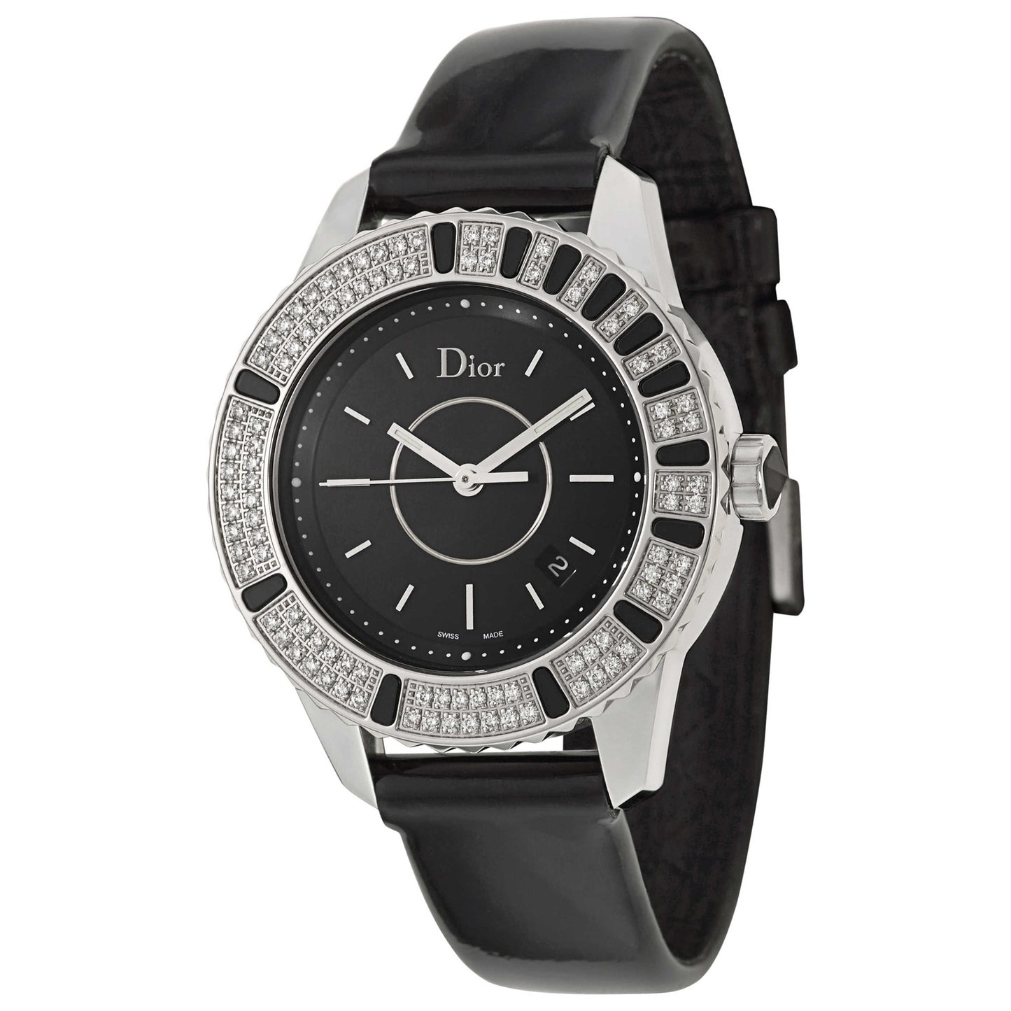 Front view of Christian Dior Christal Women's Swiss Quartz (Battery-Powered) Watch CD11311BA001