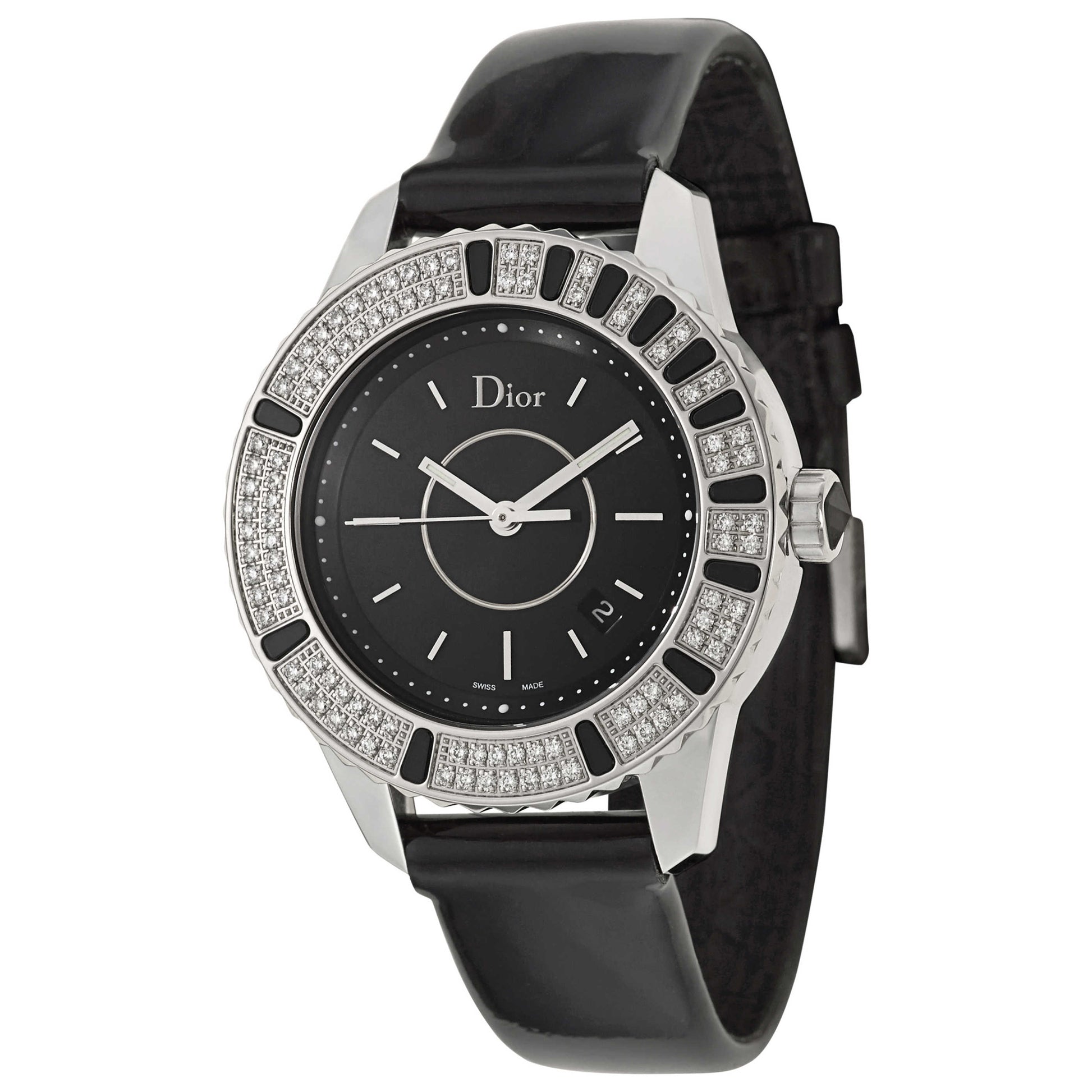 Front view of Christian Dior Christal Women's Swiss Quartz (Battery-Powered) Watch CD11311BA001