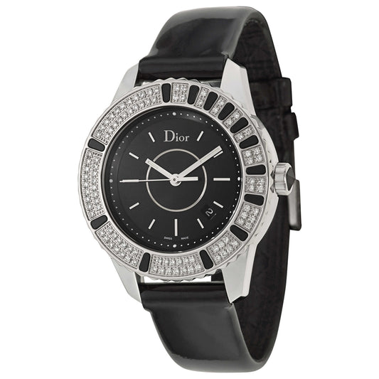 Front view of Christian Dior Christal Women's Swiss Quartz (Battery-Powered) Watch CD11311BA001