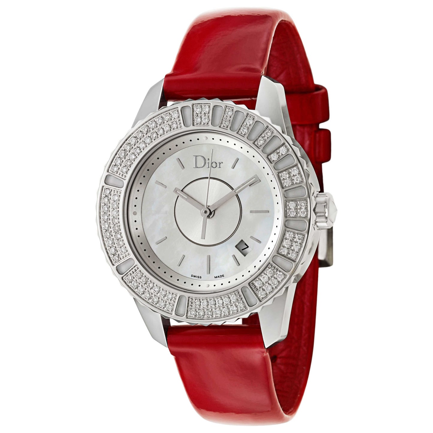 Front view of Christian Dior Christal Women's Swiss Quartz (Battery-Powered) Watch CD11311CA001